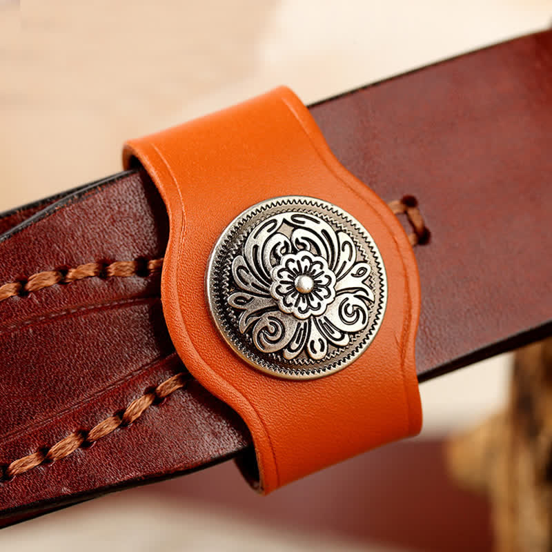 Taillendekoration Echtleder Gürtelschlaufe Befestigungsring
