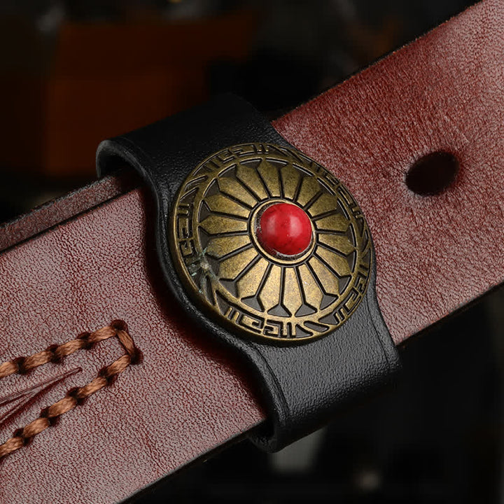 Taillendekoration Echtleder Gürtelschlaufe Befestigungsring