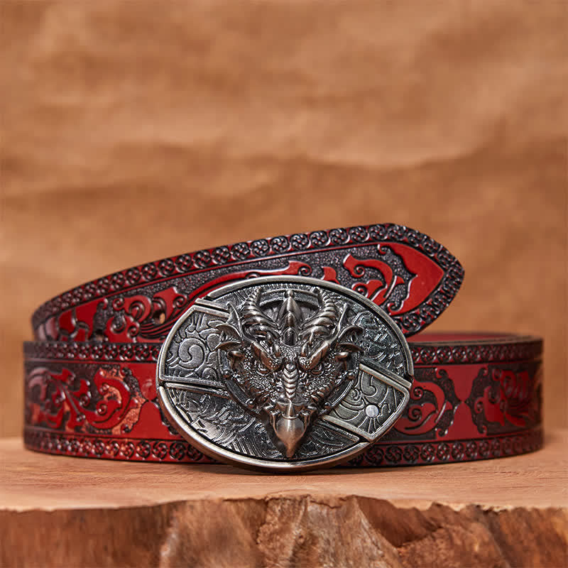 DIY Sharp Dragon Hidden Klappmesser Ledergürtel für Herren