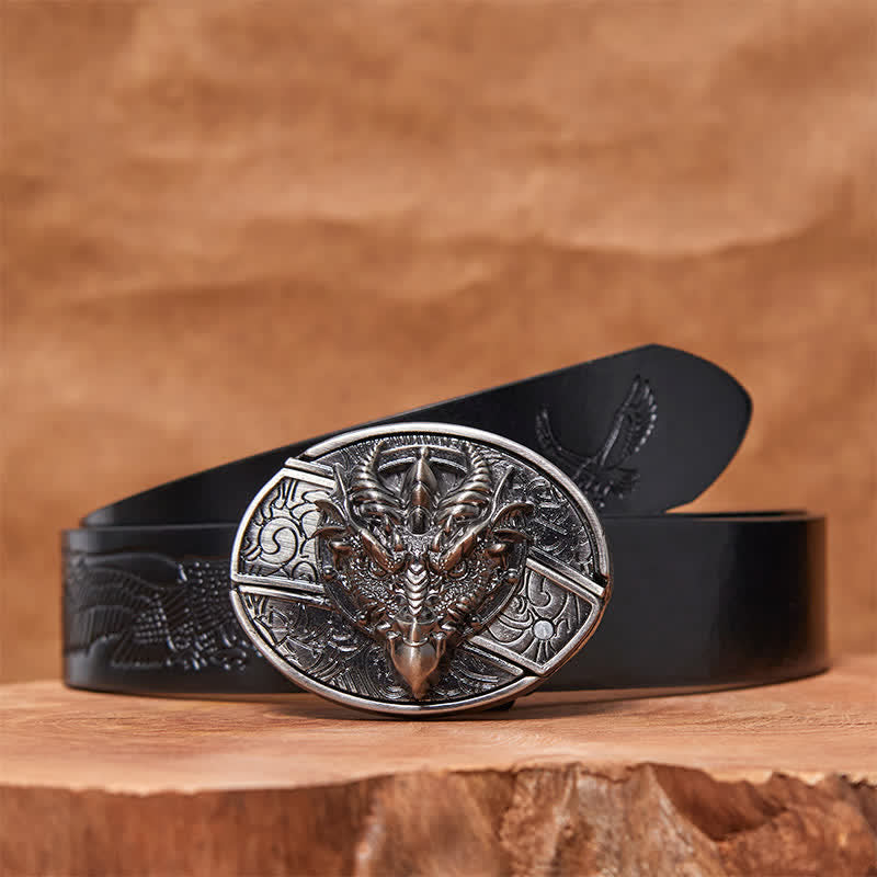 DIY Sharp Dragon Hidden Klappmesser Ledergürtel für Herren