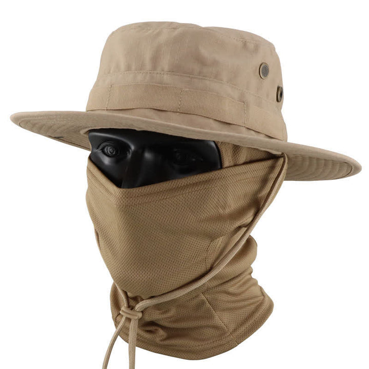 2 Stück Herren Kopfbedeckung Gesichtsmaske Camouflage Taktischer Eimerhut