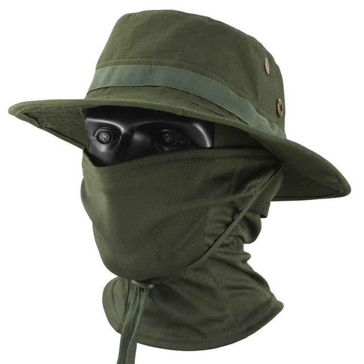 2 Stück Herren Kopfbedeckung Gesichtsmaske Camouflage Taktischer Eimerhut