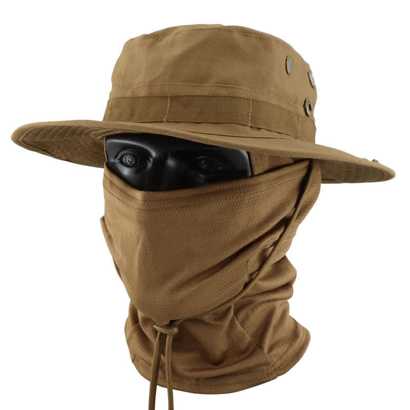 2 Stück Herren Kopfbedeckung Gesichtsmaske Camouflage Taktischer Eimerhut - Stil Nr. 18 - Verstellbar (22 7/8"-24 1/2") - image 22