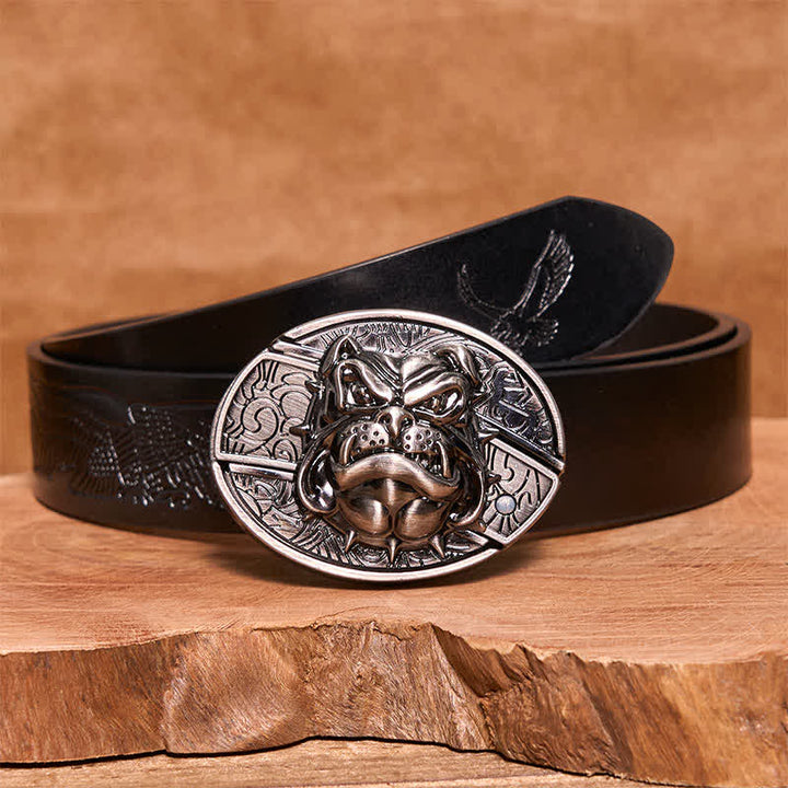 DIY Fierce Dog versteckter Klappmesser-Ledergürtel für Herren