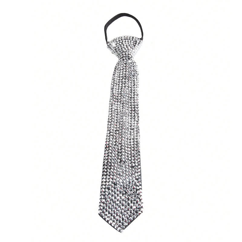 Funkelnde Strass-Krawatte im Diamant-Stil - image 3