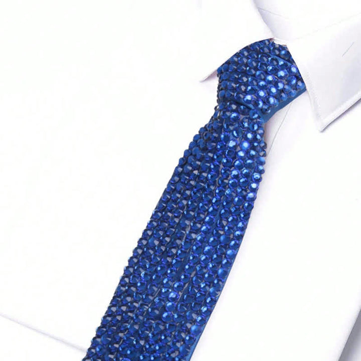 Funkelnde Strass-Krawatte im Diamant-Stil