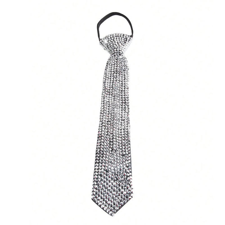 Funkelnde Strass-Krawatte im Diamant-Stil