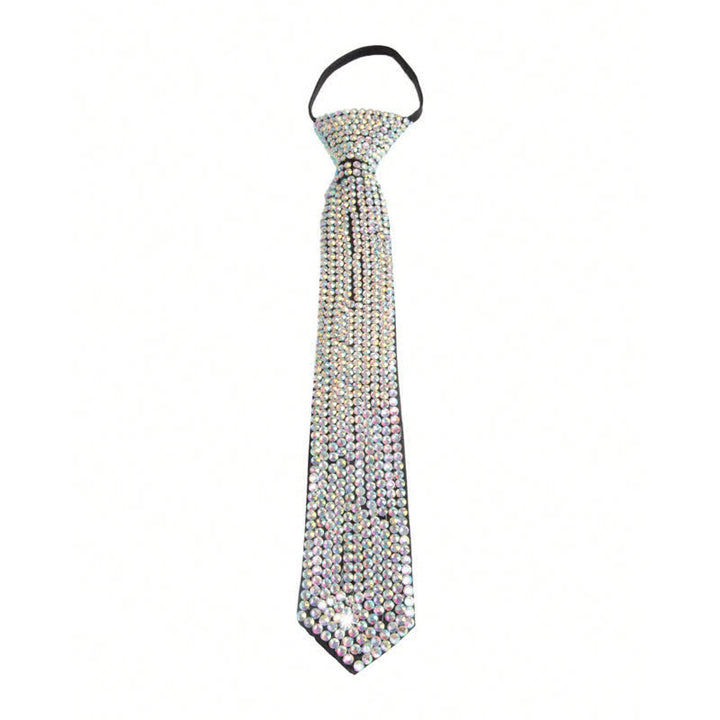 Funkelnde Strass-Krawatte im Diamant-Stil
