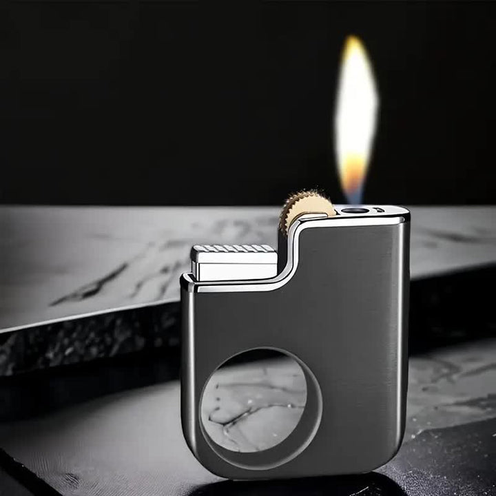 Kreativer, nachfüllbarer Butan-Feuerzeug mit ringförmigem Griff
