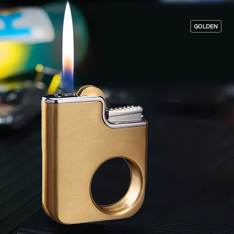 Kreativer, nachfüllbarer Butan-Feuerzeug mit ringförmigem Griff