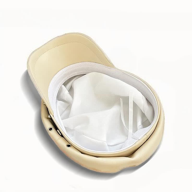 Unisex Barettmütze aus Leder im dunklen Stil mit Totenkopf-Nieten