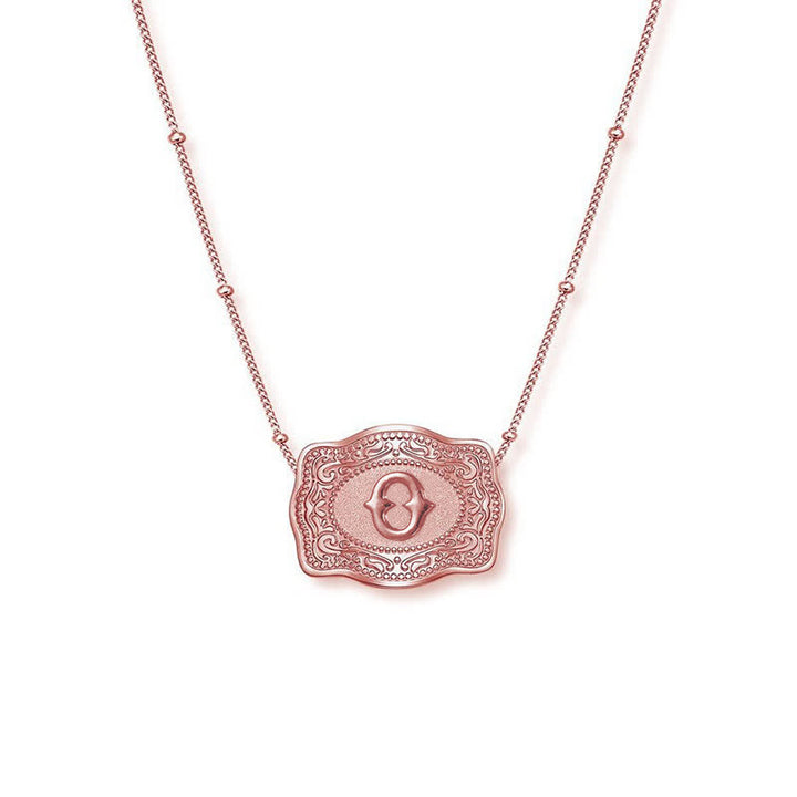 Roségoldene Halskette mit Mini-Anfangsbuchstaben
