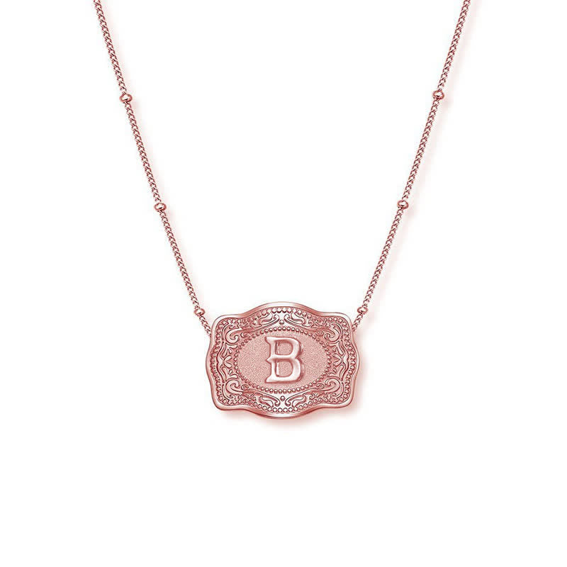 Roségoldene Halskette mit Mini-Anfangsbuchstaben