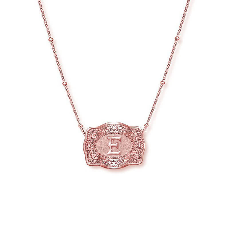 Roségoldene Halskette mit Mini-Anfangsbuchstaben