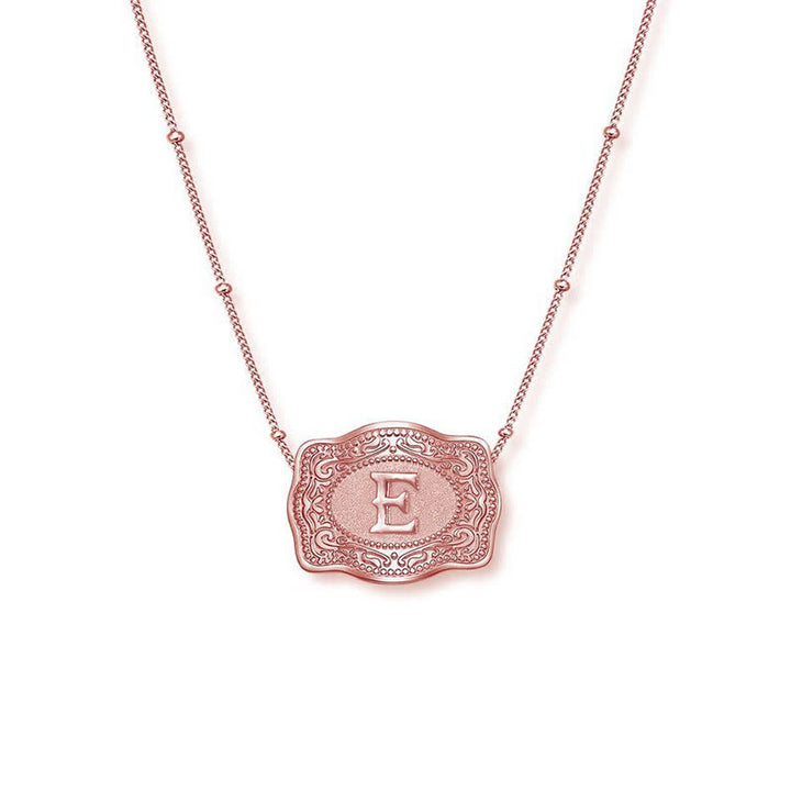 Roségoldene Halskette mit Mini-Anfangsbuchstaben