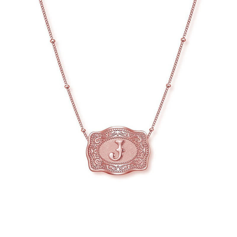 Roségoldene Halskette mit Mini-Anfangsbuchstaben