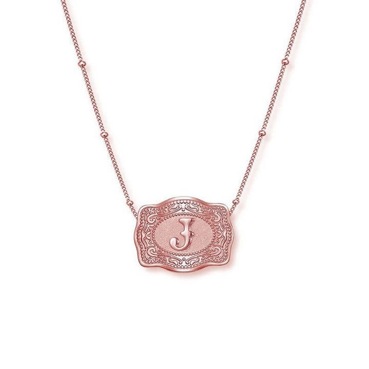 Roségoldene Halskette mit Mini-Anfangsbuchstaben