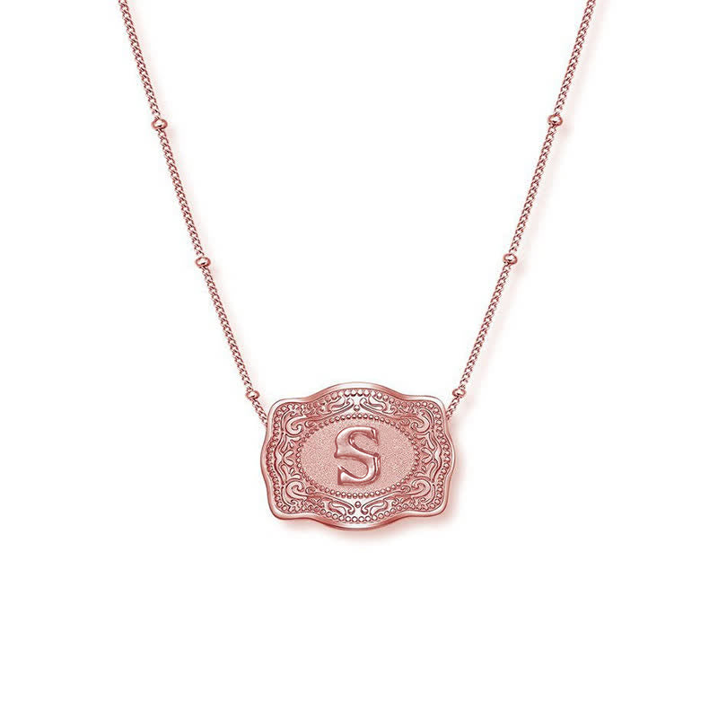 Roségoldene Halskette mit Mini-Anfangsbuchstaben