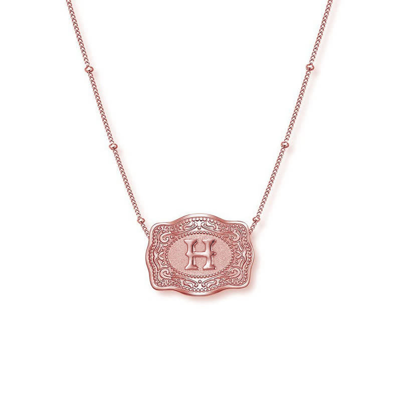 Roségoldene Halskette mit Mini-Anfangsbuchstaben