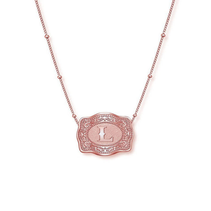 Roségoldene Halskette mit Mini-Anfangsbuchstaben