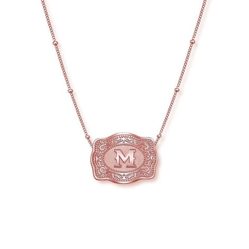 Roségoldene Halskette mit Mini-Anfangsbuchstaben