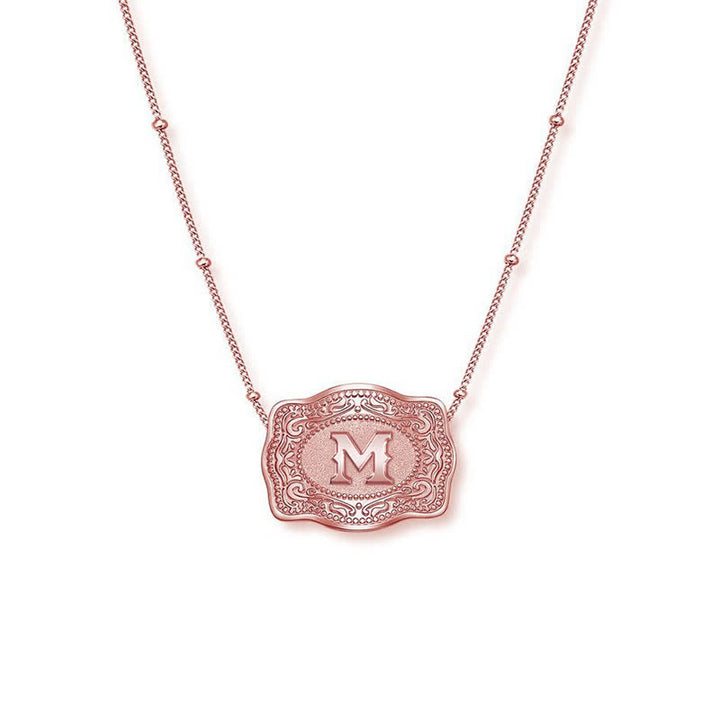 Roségoldene Halskette mit Mini-Anfangsbuchstaben