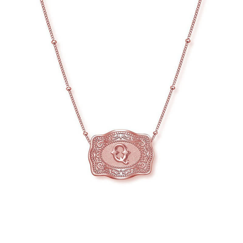 Roségoldene Halskette mit Mini-Anfangsbuchstaben