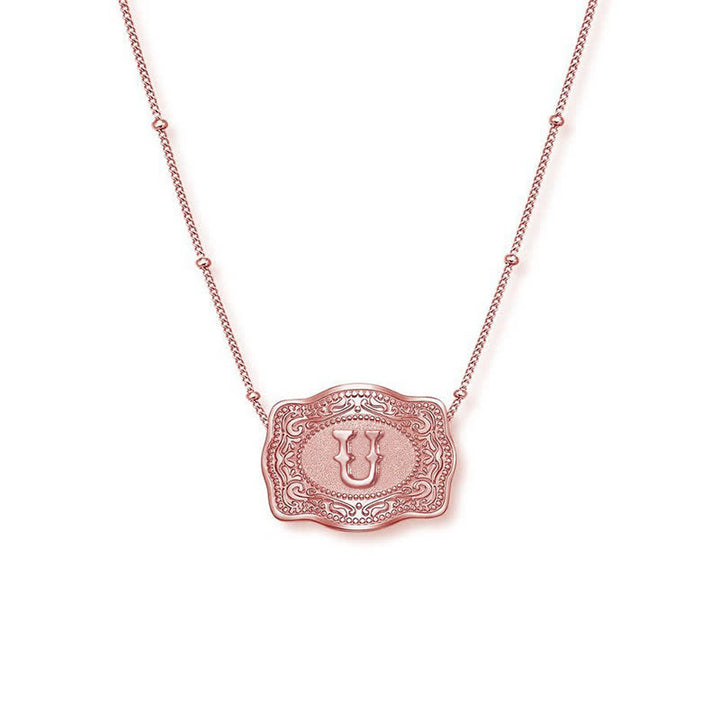 Roségoldene Halskette mit Mini-Anfangsbuchstaben