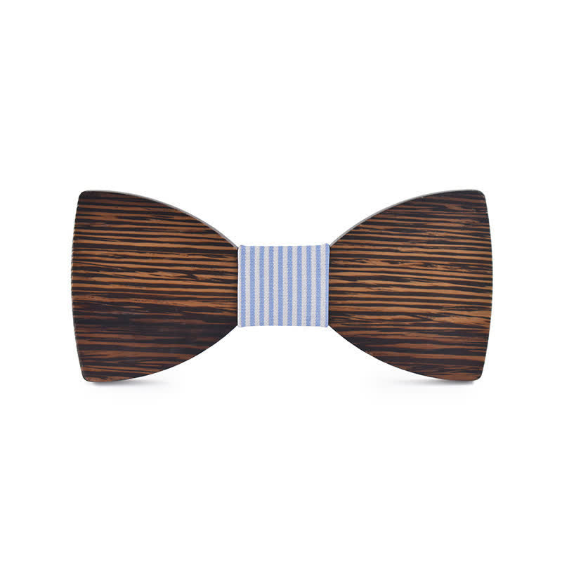 Personalisierter Name Herren Fliege aus Holz mit Gravur für Hochzeit - Wenge - Stil Nr. 6 - image 18
