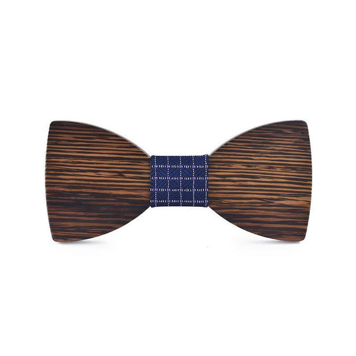 Personalisierter Name Herren Fliege aus Holz mit Gravur für Hochzeit - Wenge - Stil Nr. 3 - image 15