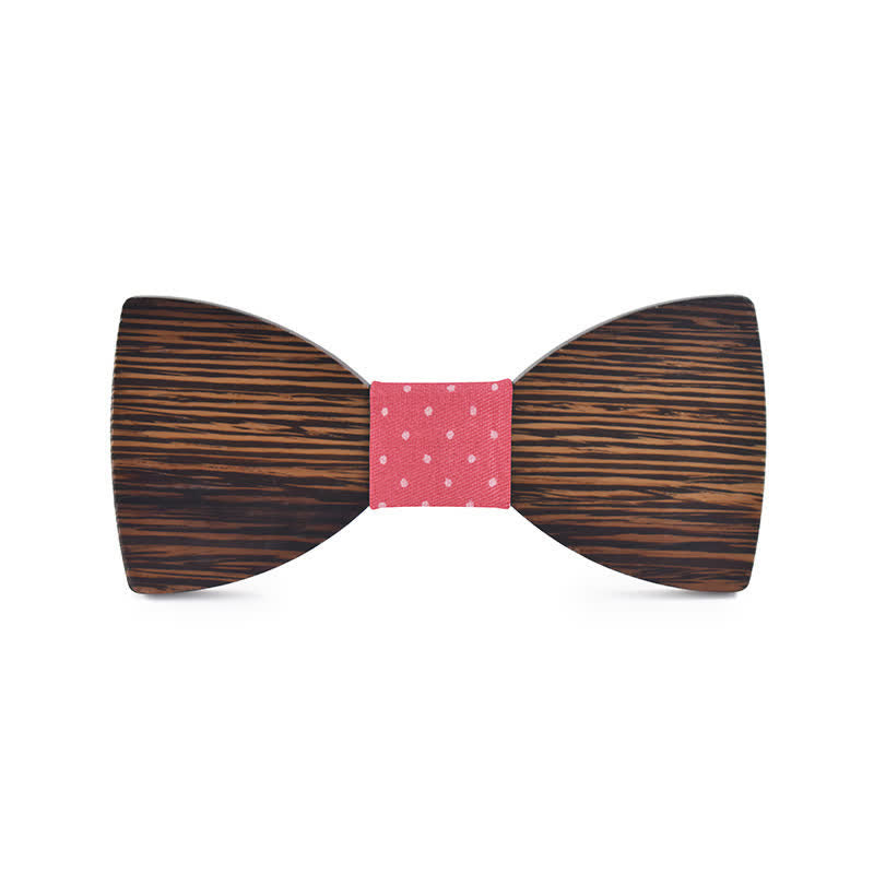 Personalisierter Name Herren Fliege aus Holz mit Gravur für Hochzeit - Wenge - Stil Nr. 5 - image 17