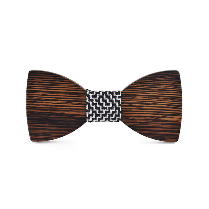 Personalisierter Name Herren Fliege aus Holz mit Gravur für Hochzeit - Wenge - Stil Nr. 2 - image 14