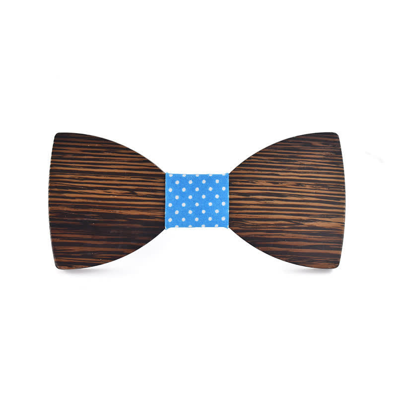 Personalisierter Name Herren Fliege aus Holz mit Gravur für Hochzeit - Wenge - Stil Nr. 4 - image 16