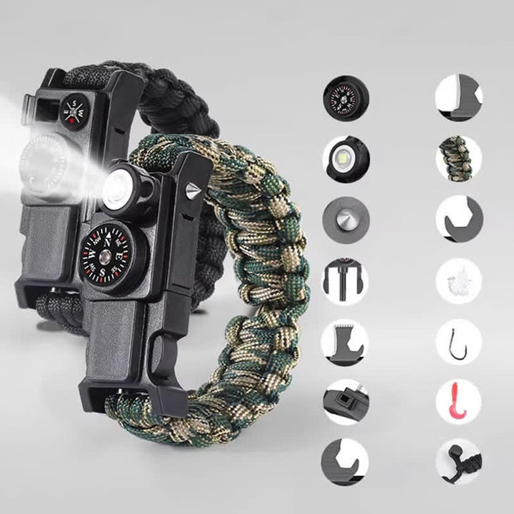 13-in-1-Armband mit taktischem Survival-Multitool und verstecktem Messer