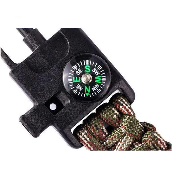 5 in 1 Survival Kompass Pfeife Multifunktions-Kit Armband