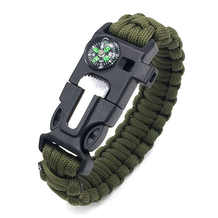 5 in 1 Survival Kompass Pfeife Multifunktions-Kit Armband