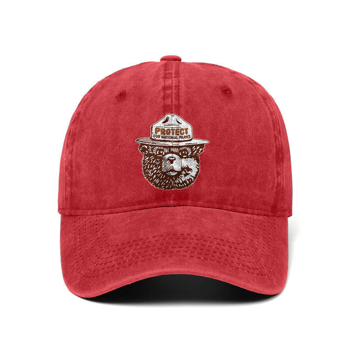 Bear Protect Our National Parks Verstellbare Baseballkappe