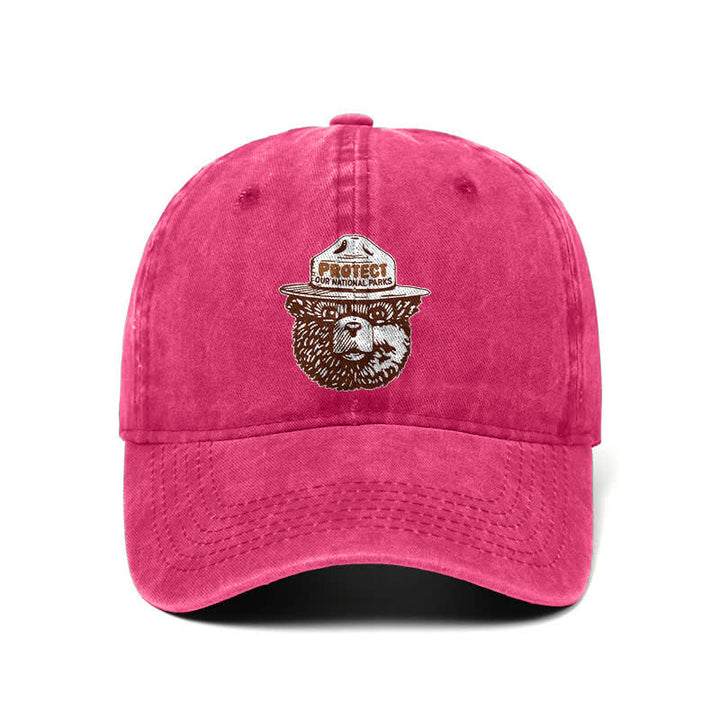 Bear Protect Our National Parks Verstellbare Baseballkappe