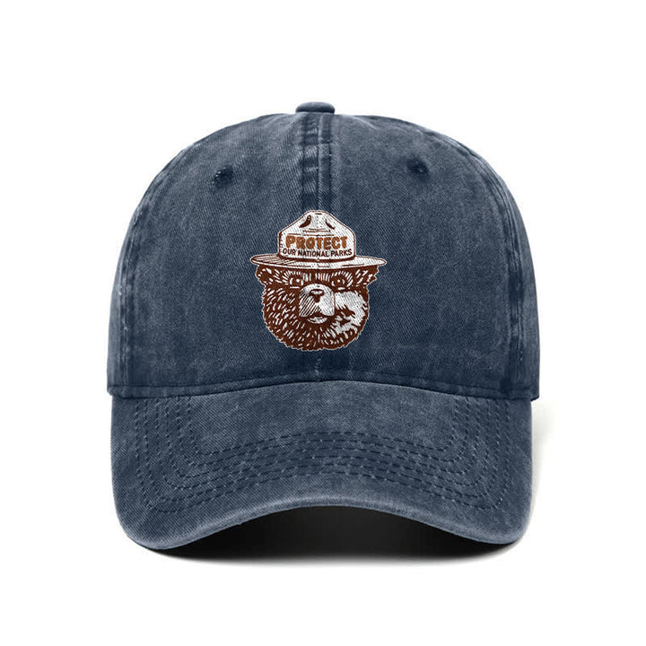Bear Protect Our National Parks Verstellbare Baseballkappe