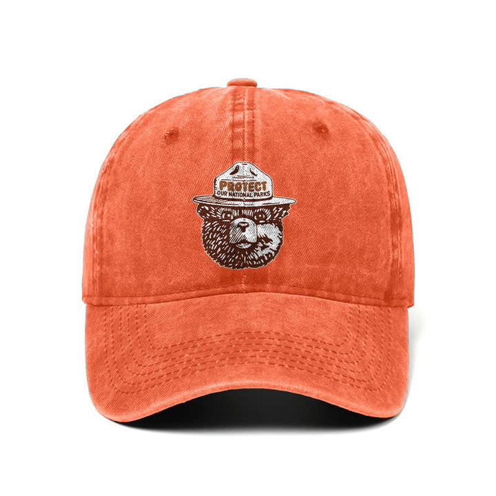 Bear Protect Our National Parks Verstellbare Baseballkappe