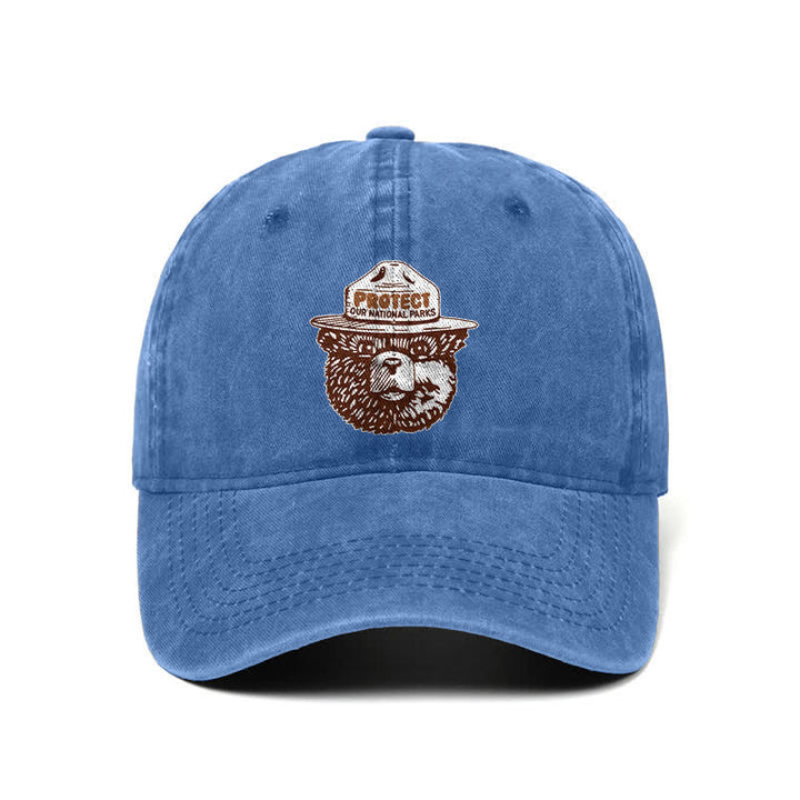 Bear Protect Our National Parks Verstellbare Baseballkappe