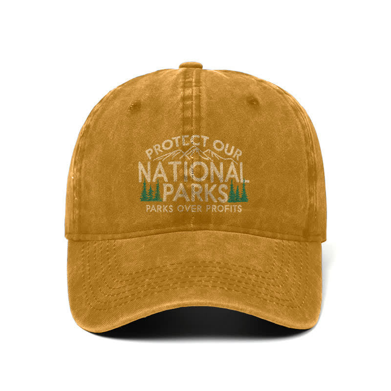 Schützen Sie unsere Nationalparks, Parks über Profit, verstellbare Baseballkappe