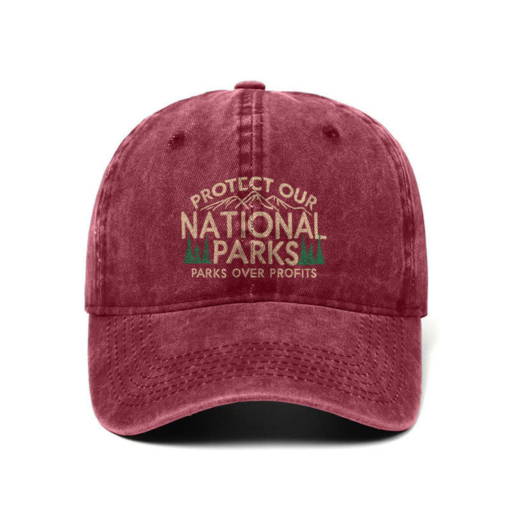 Schützen Sie unsere Nationalparks, Parks über Profit, verstellbare Baseballkappe