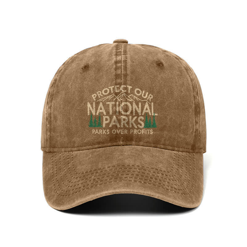 Schützen Sie unsere Nationalparks, Parks über Profit, verstellbare Baseballkappe