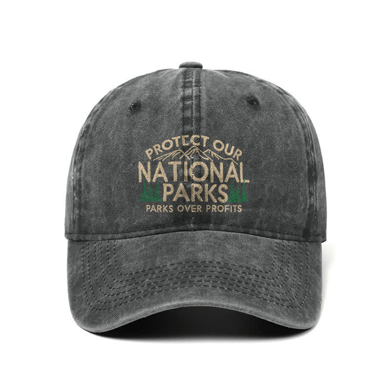 Schützen Sie unsere Nationalparks, Parks über Profit, verstellbare Baseballkappe