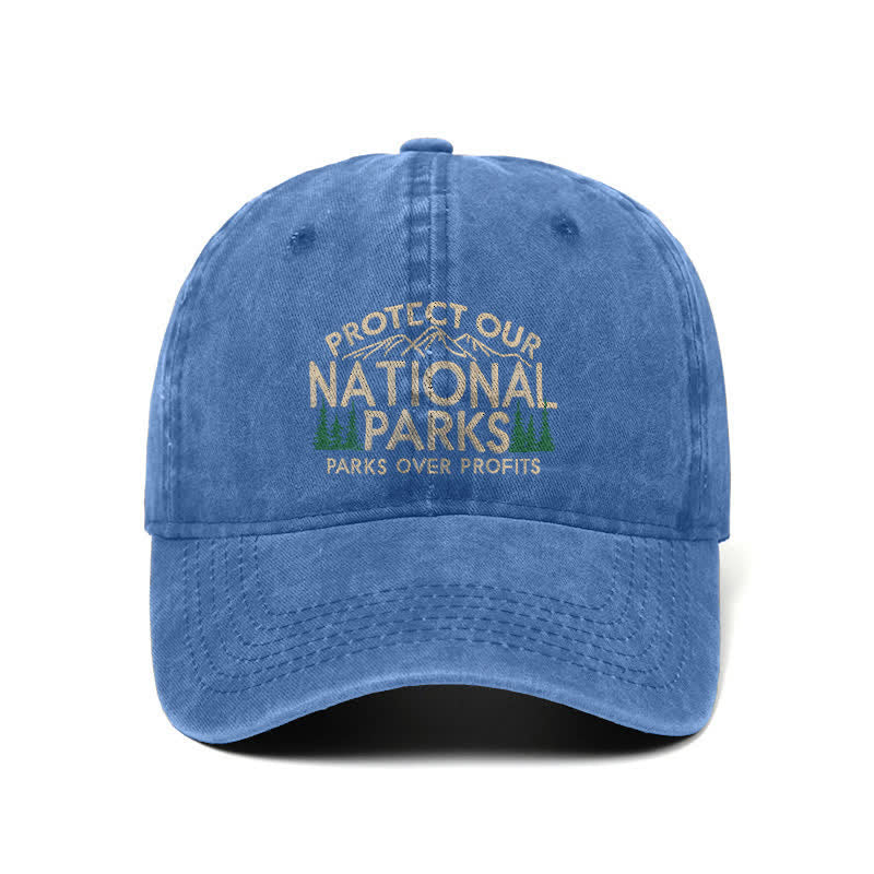 Schützen Sie unsere Nationalparks, Parks über Profit, verstellbare Baseballkappe