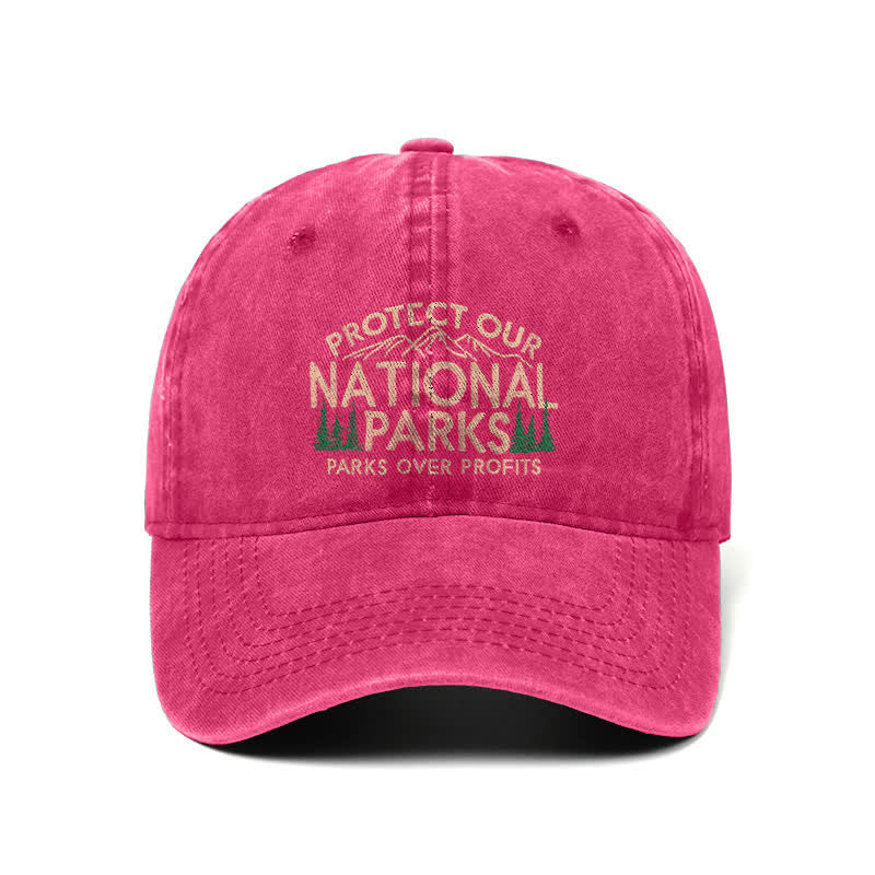 Schützen Sie unsere Nationalparks, Parks über Profit, verstellbare Baseballkappe