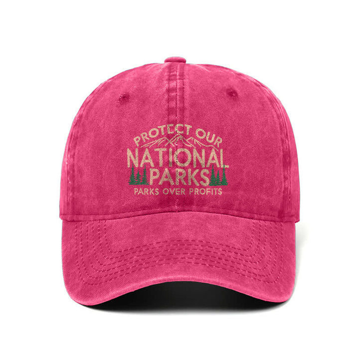 Schützen Sie unsere Nationalparks, Parks über Profit, verstellbare Baseballkappe