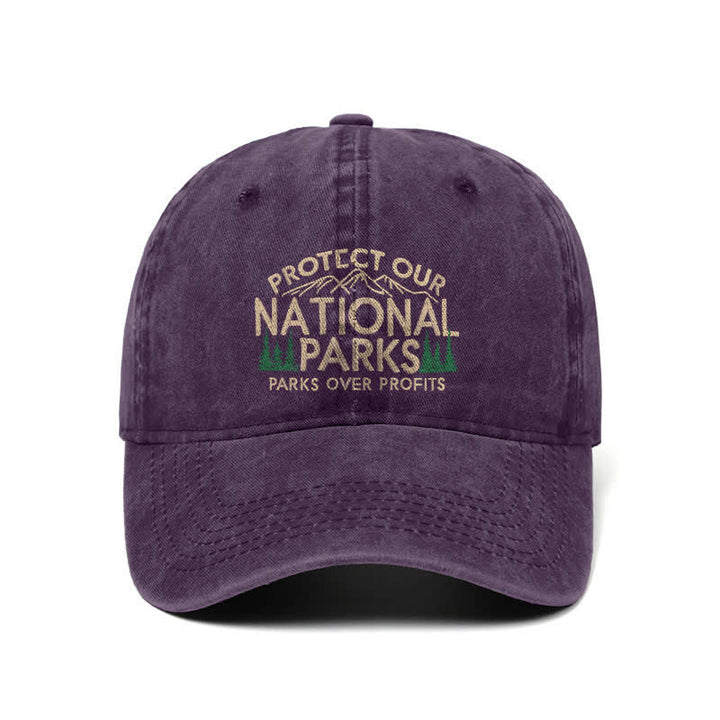 Schützen Sie unsere Nationalparks, Parks über Profit, verstellbare Baseballkappe