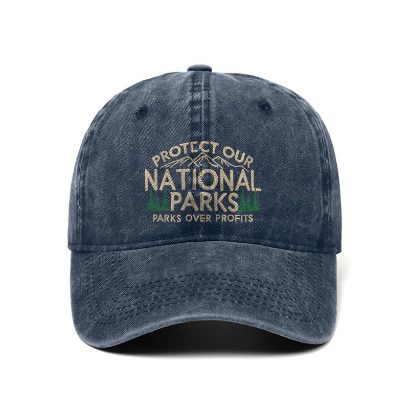 Schützen Sie unsere Nationalparks, Parks über Profit, verstellbare Baseballkappe